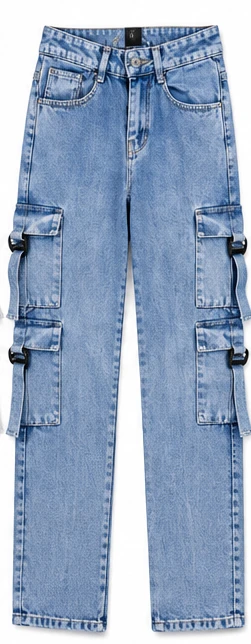 ECRU baggy momfit 8 pocket - STH-05