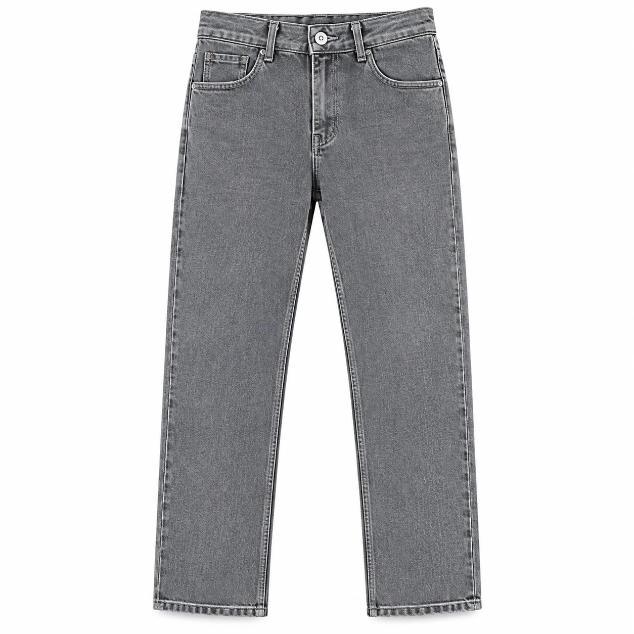 Cotton denim baggy straight fit - STH-02