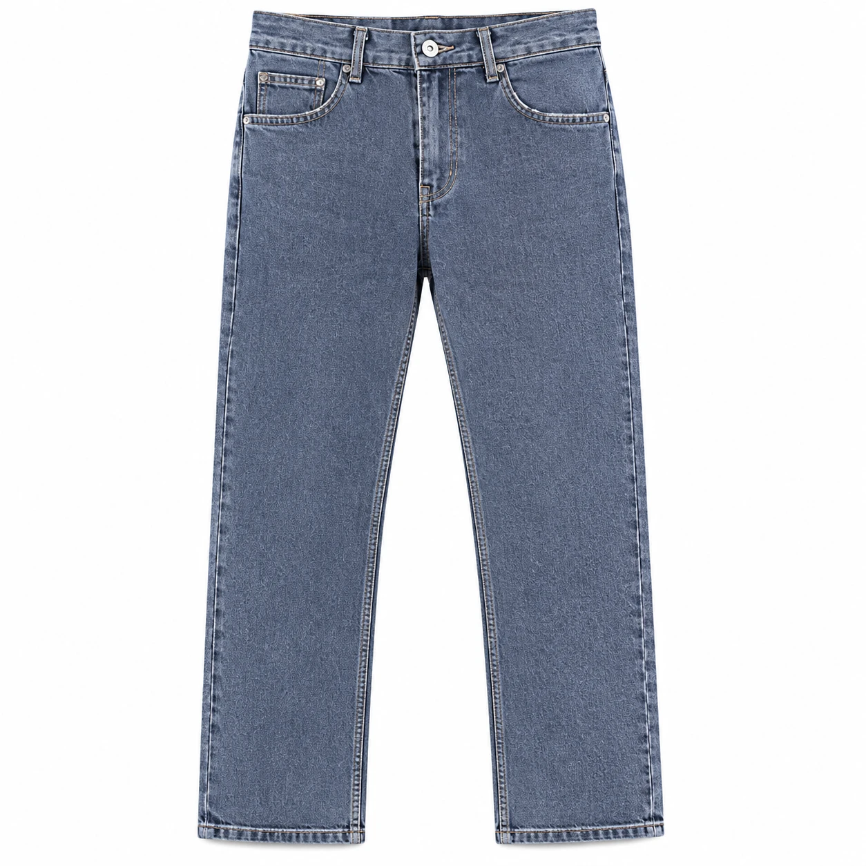 Cotton denim baggy straight fit - STH-06