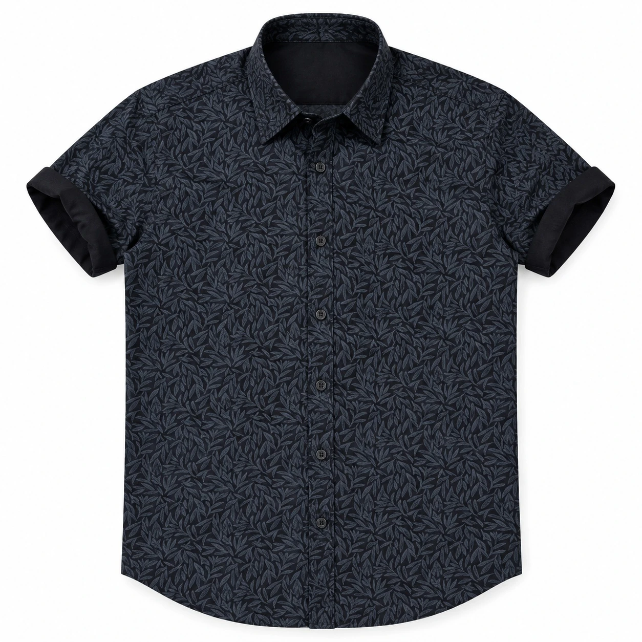 Casual printed black  shirt - PRT 133