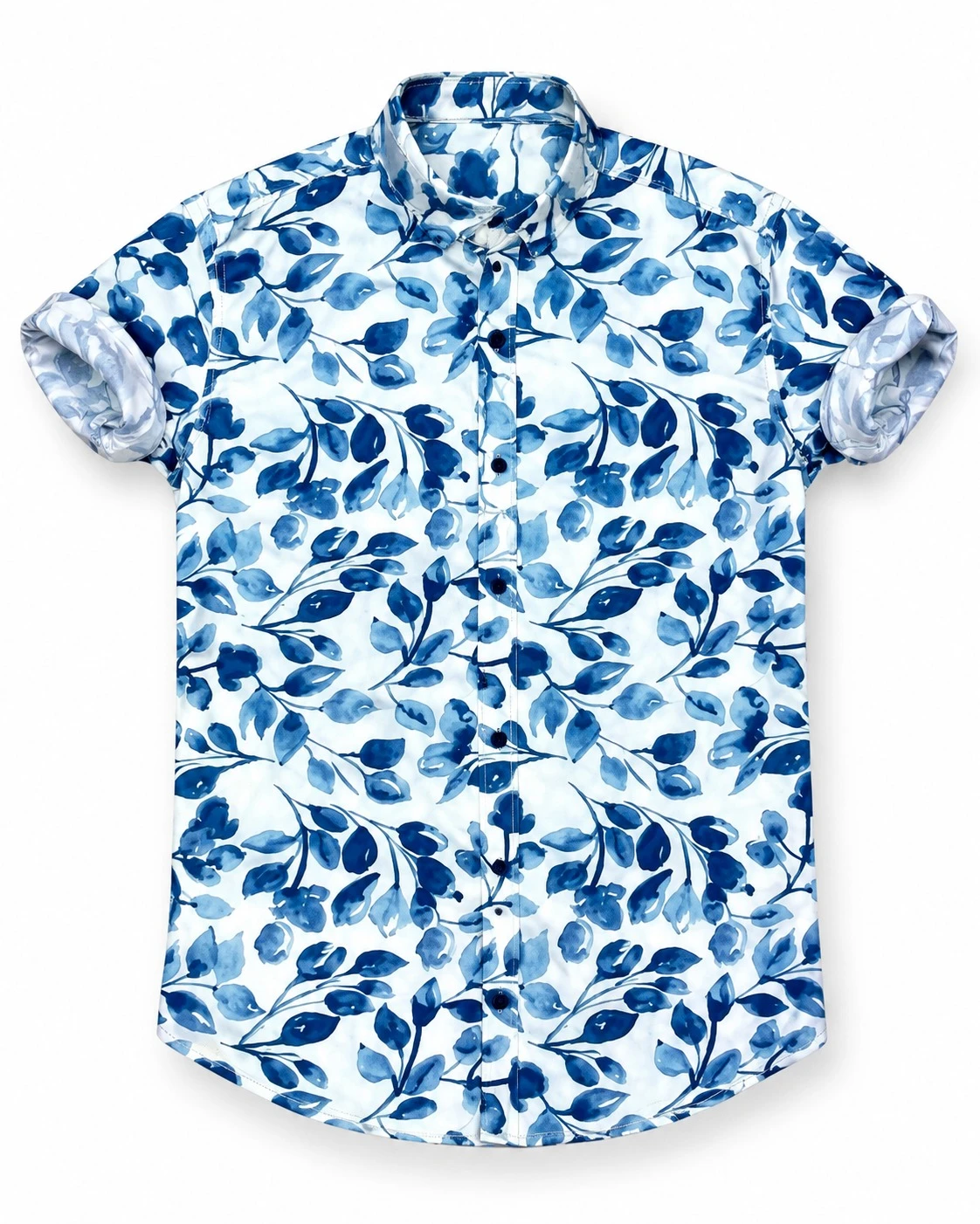 Casual printed sky blue  shirt full sleeve -PRT 67
