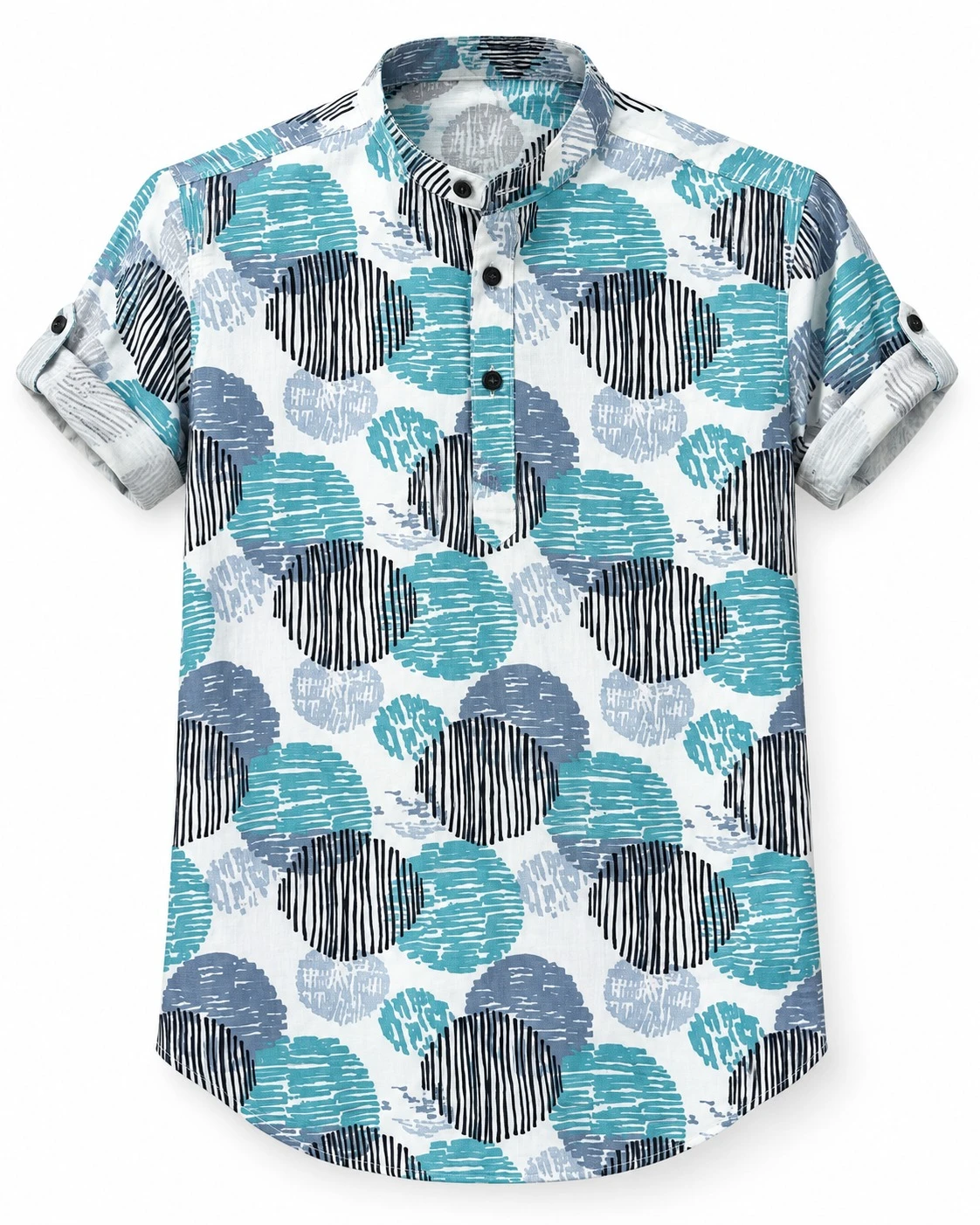 Trendy casual men's sky blue kurta-PRT 68