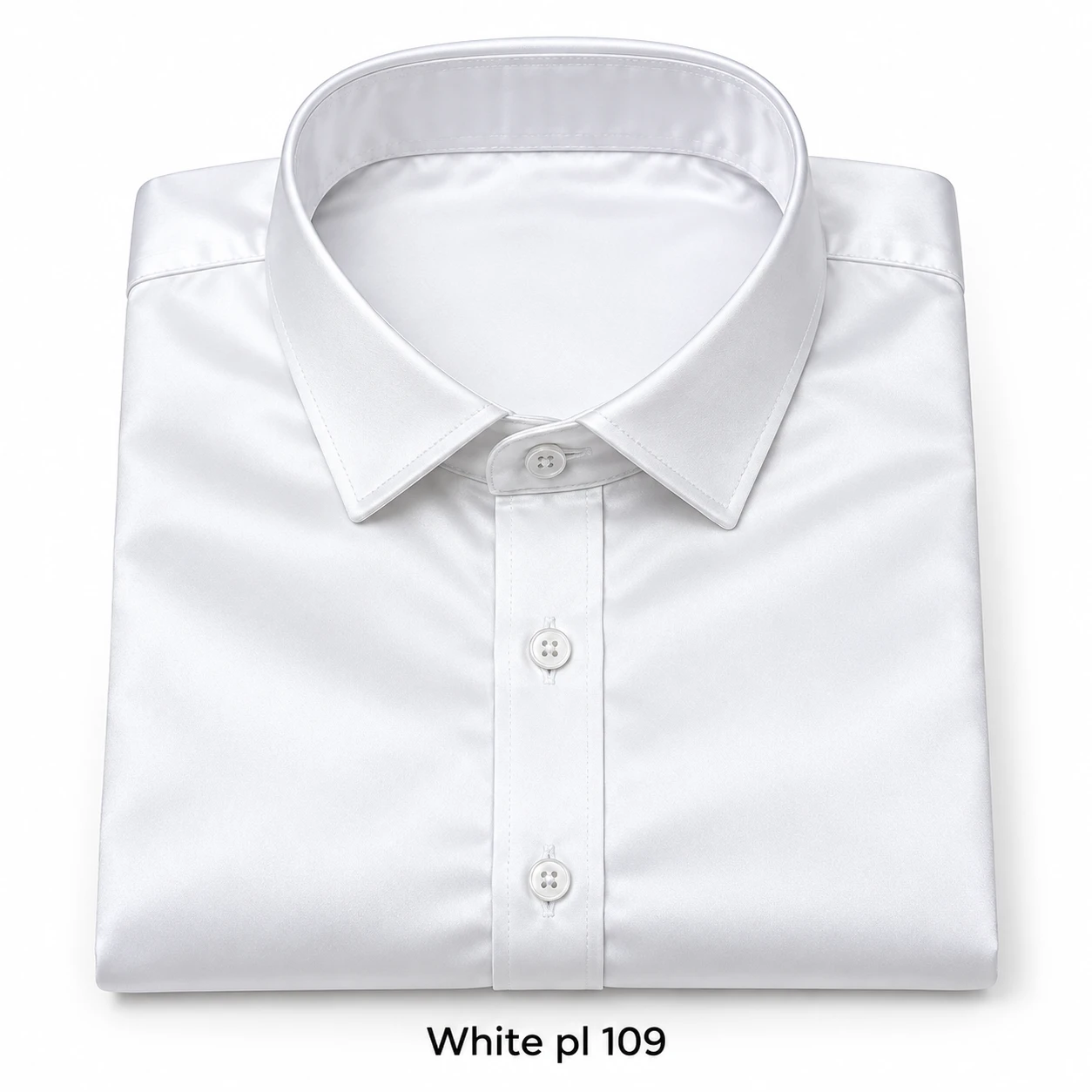 Casual plain white  men's shirt- pl 109