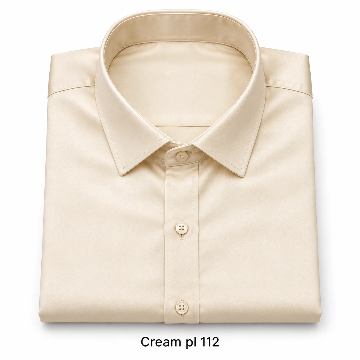 Casual plain cream colour  men's shirt- pl 112
