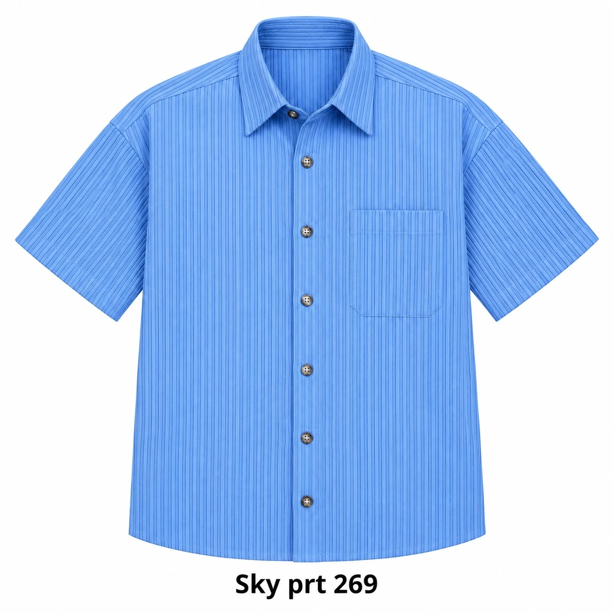 Casual printed navy blue shirt  half sleeve- PRT 269