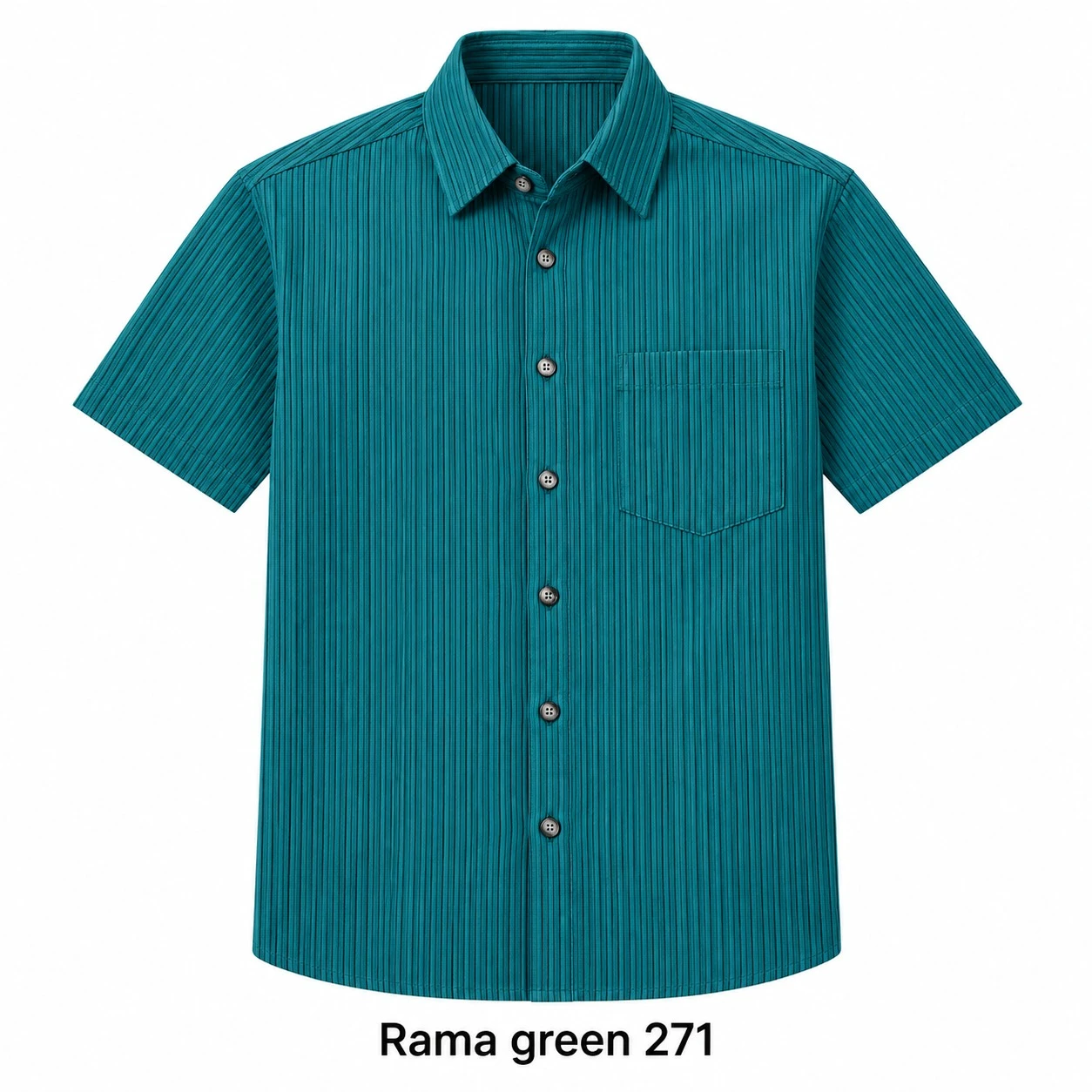 Casual printed  rama green shirt half sleeve- PRT 271