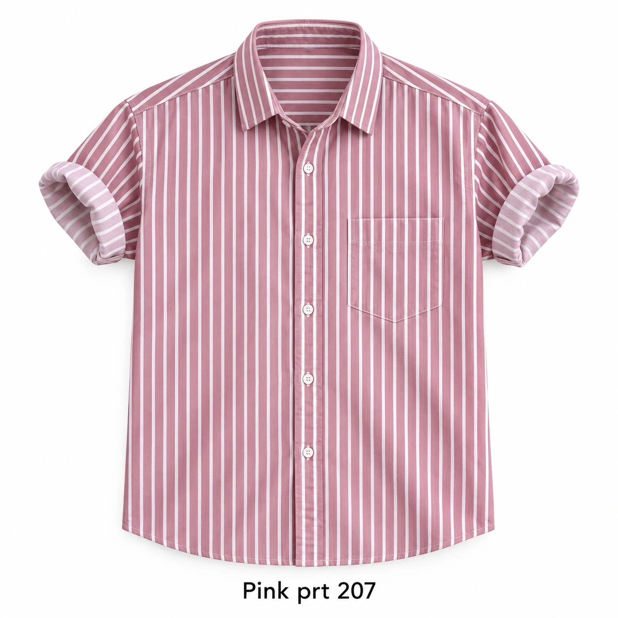 Casual printed  pink shirt full sleeve -PRT 207