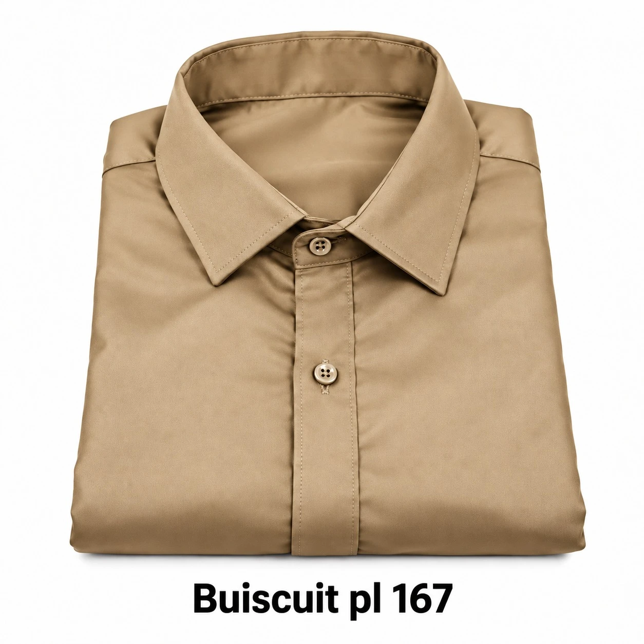 Casual men's  plain buiscuit colour  shirt- pl 167