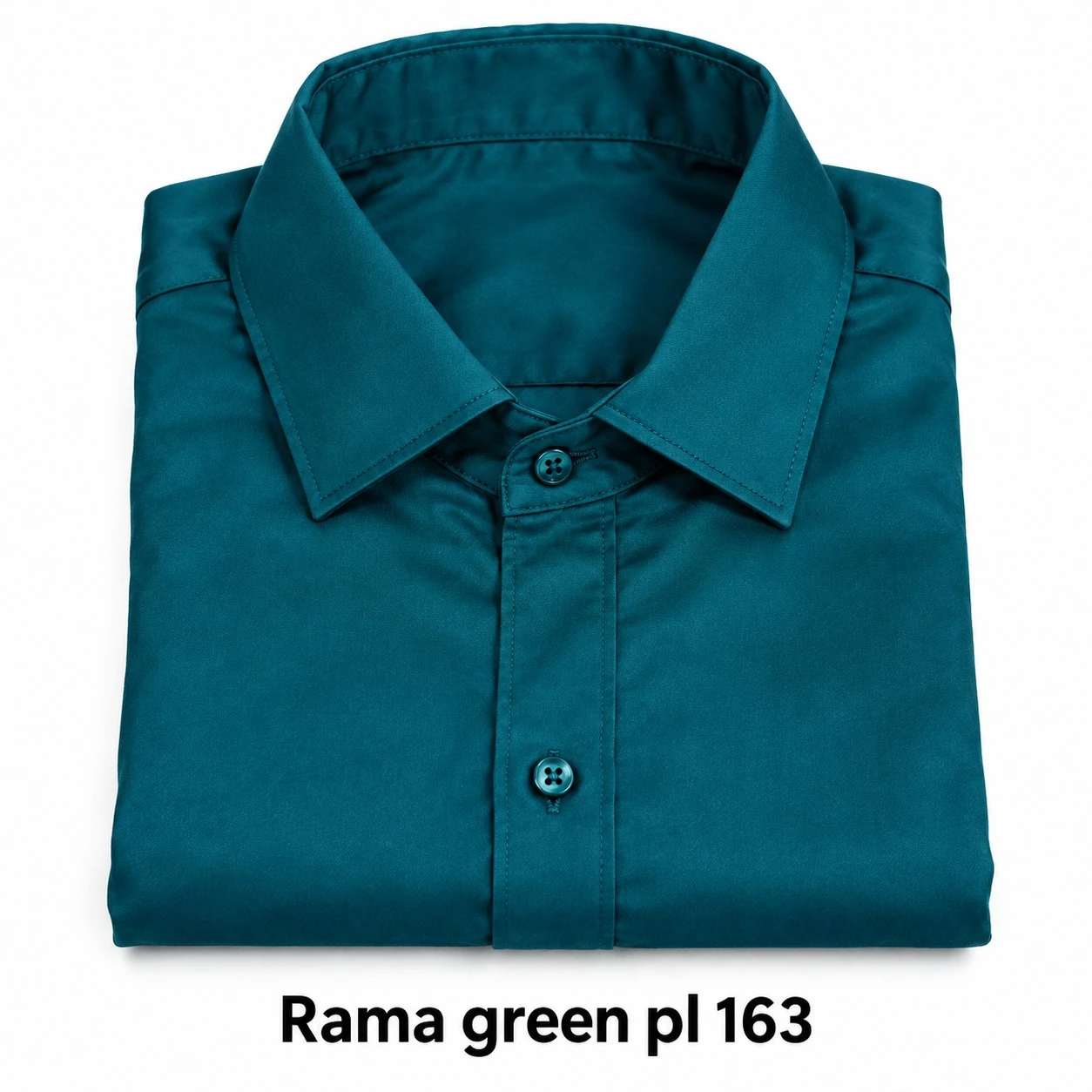 Casual  men's plain rama green  shirt- pl 163