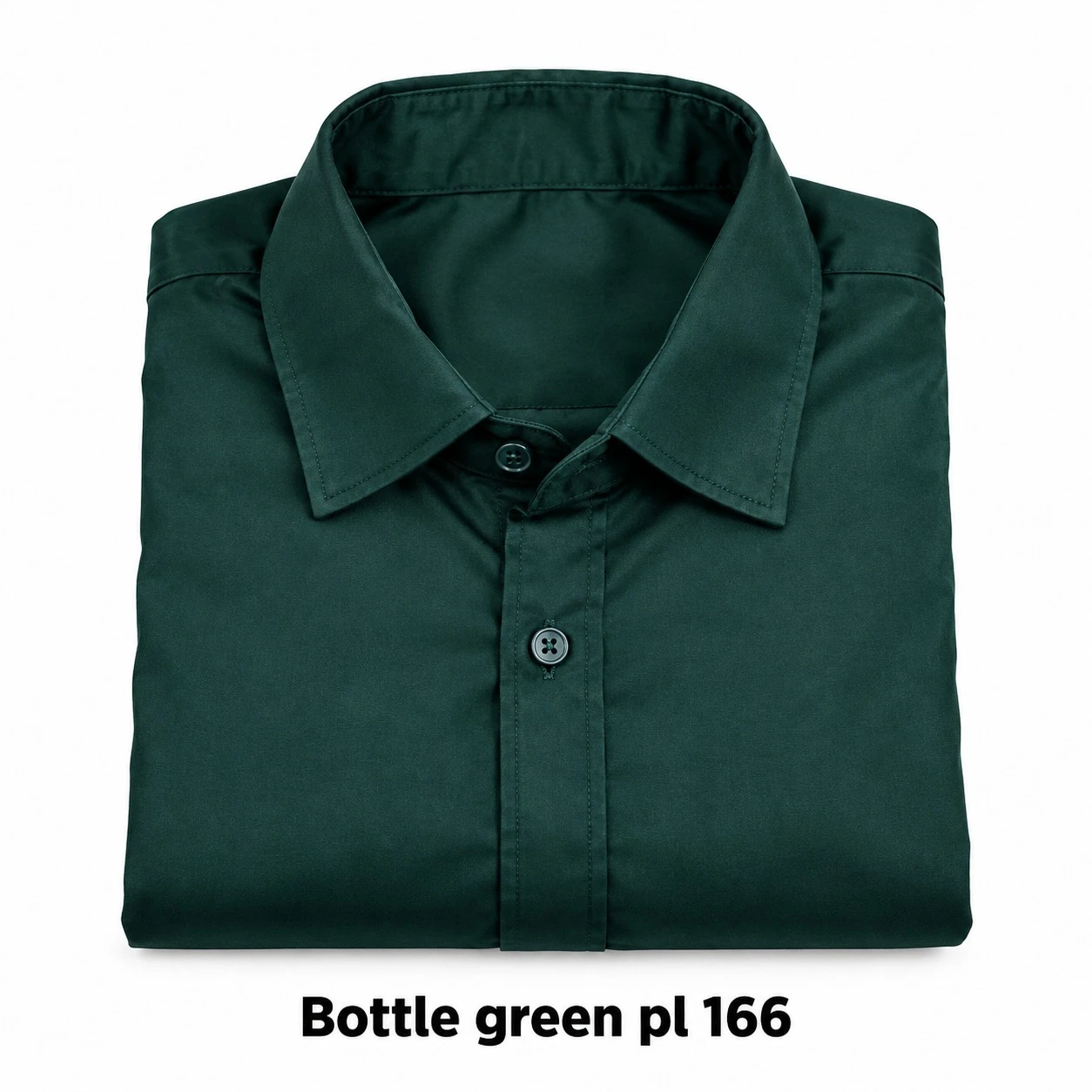 Casual men's  plain bottle green  shirt- pl 166