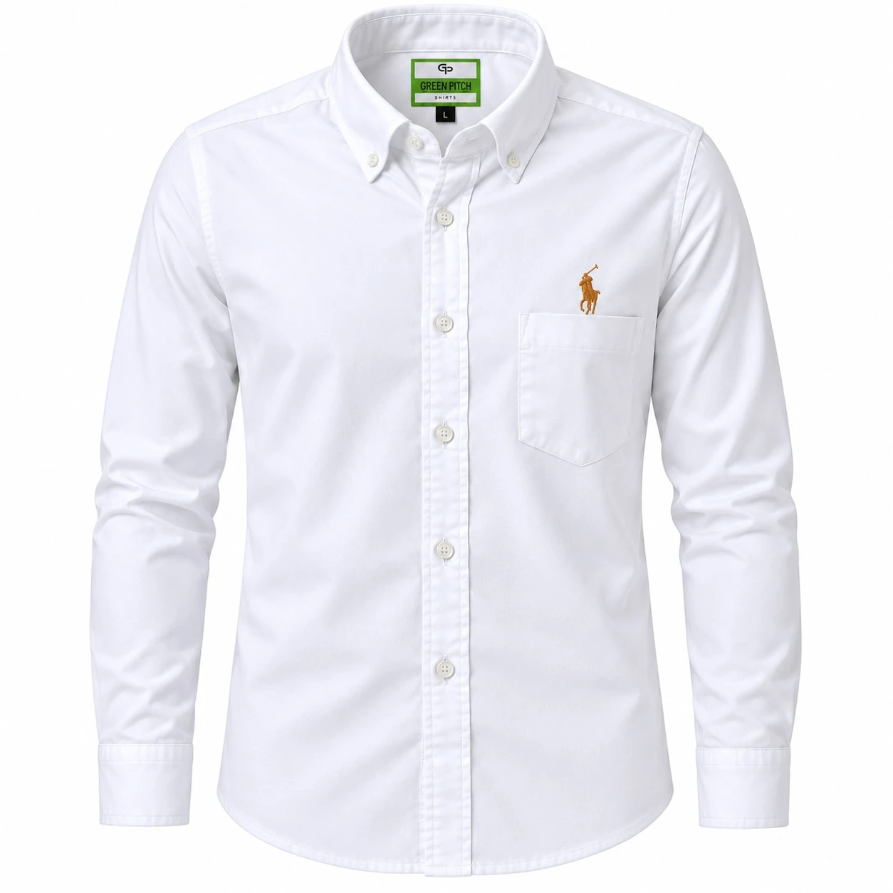 Casual men's  plain white  shirt- pl 264