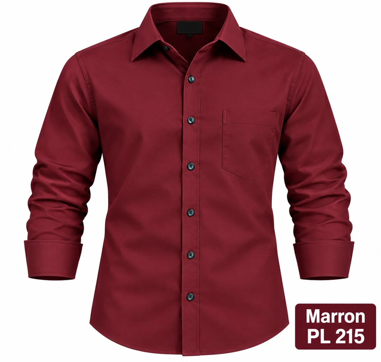 Casual plain men's meroon shirt- pl 215