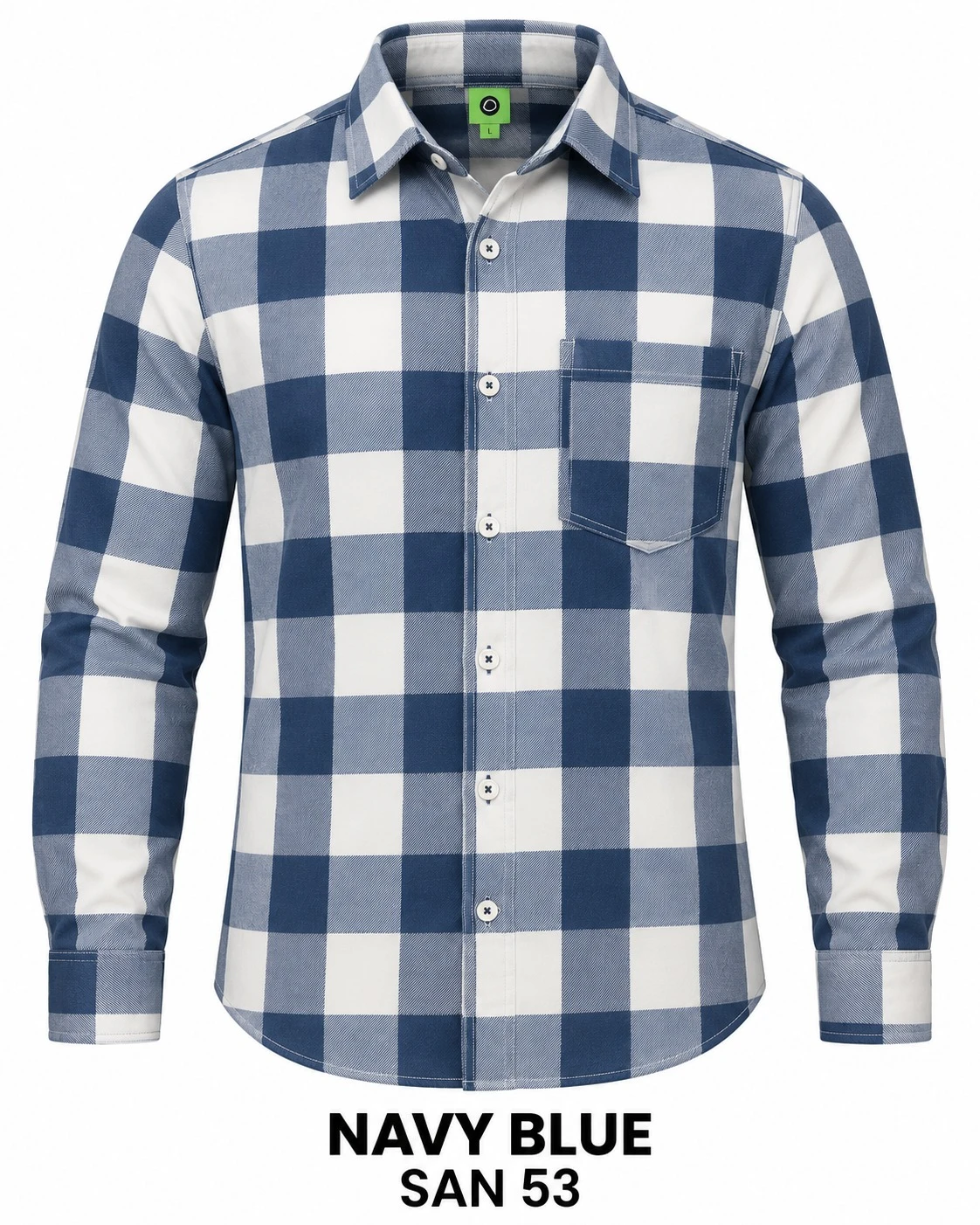Casual checked navy blue  shirt -SAN 53