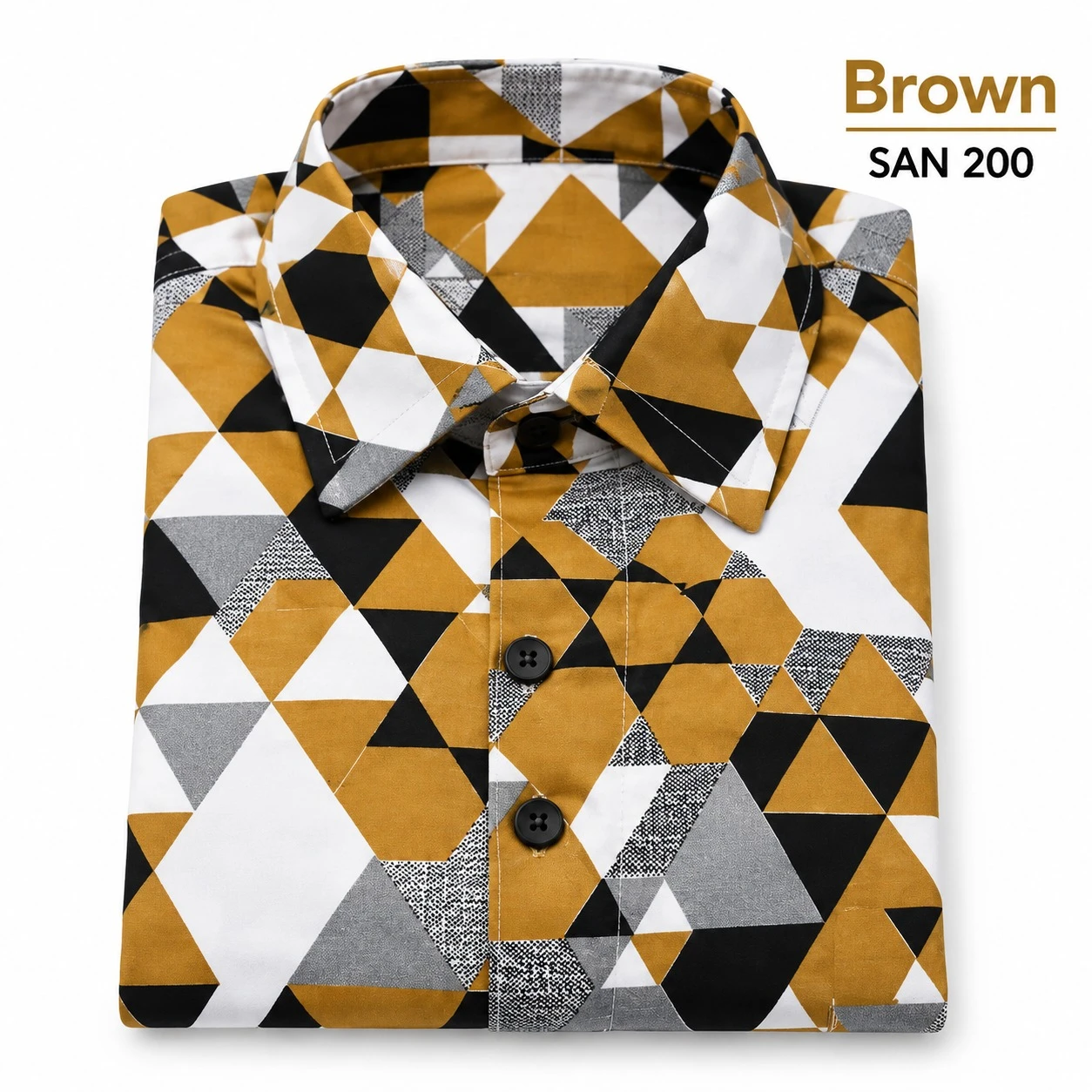 Casual checked brown shirt -SAN 201