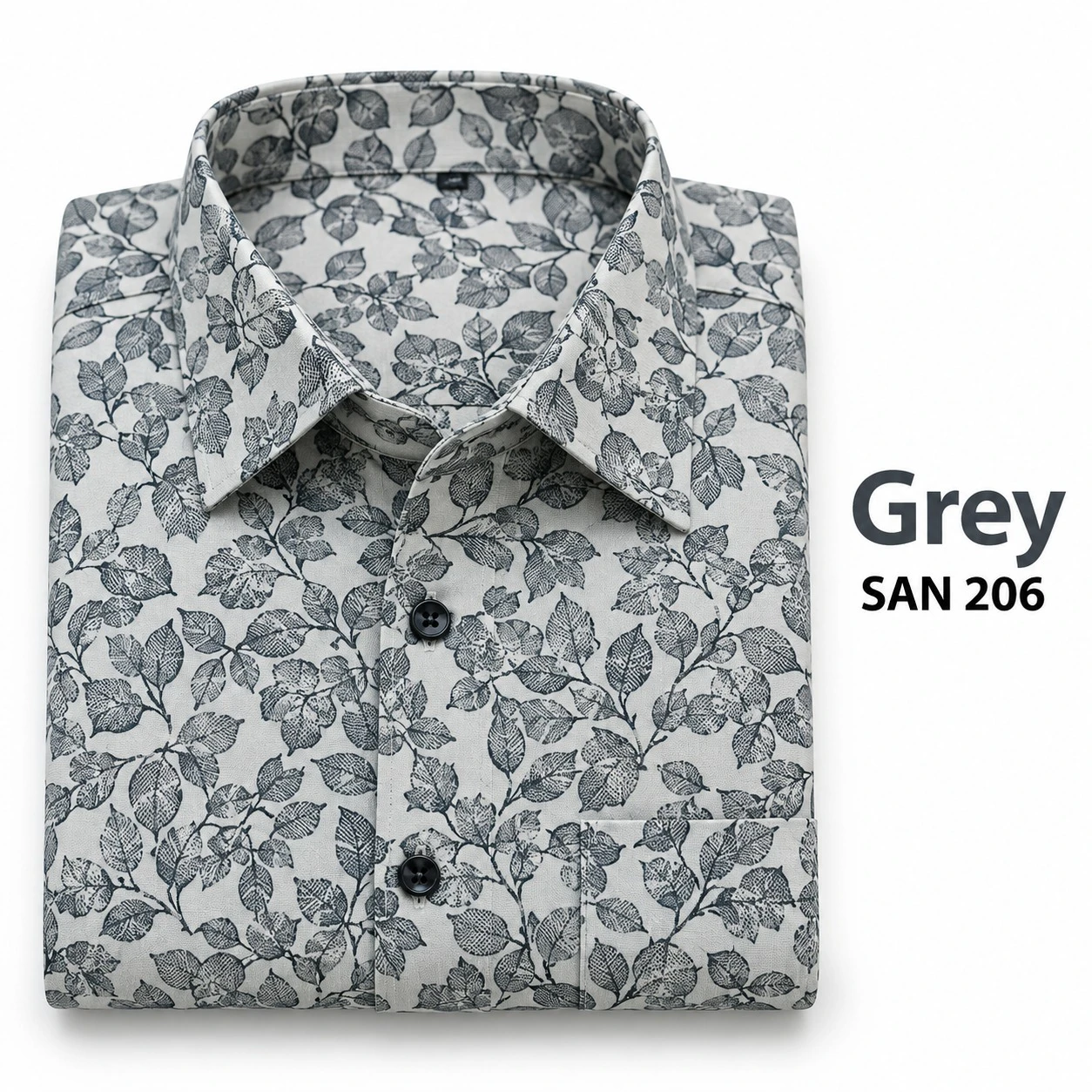 Trendy printed full Sleeve grey color shirt -SAN 206