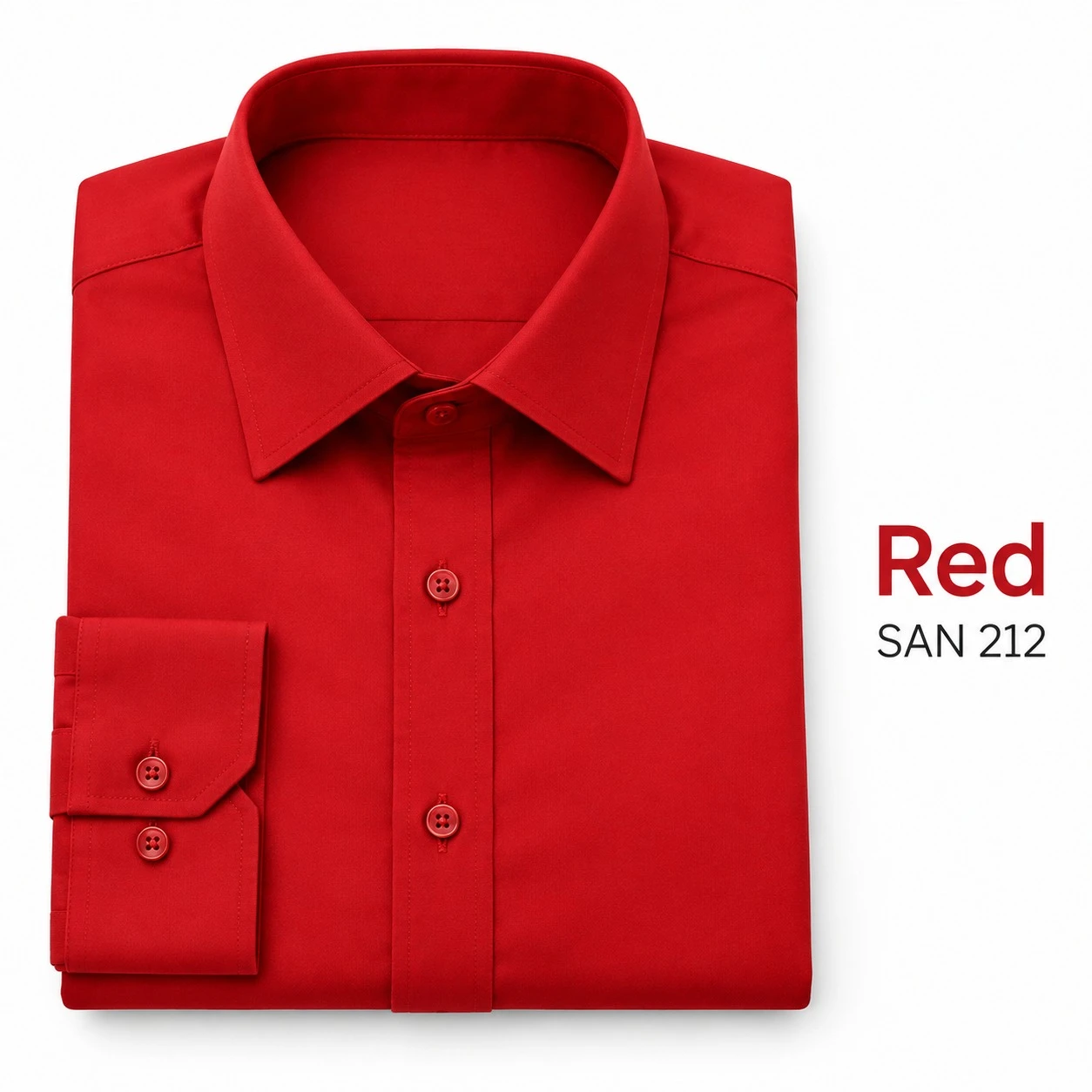 Casual plain men's red  shirt-SAN 212
