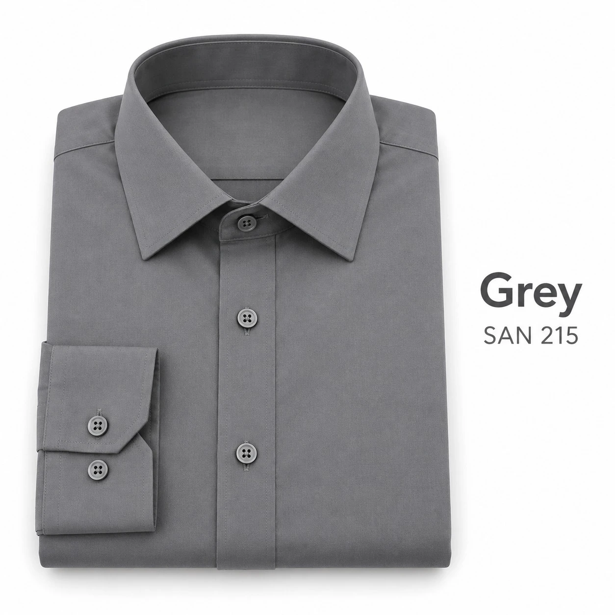 Casual plain men's grey  shirt-SAN 215