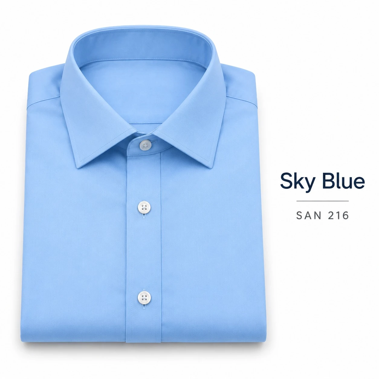 Casual plain men's sky blue  shirt-SAN 216